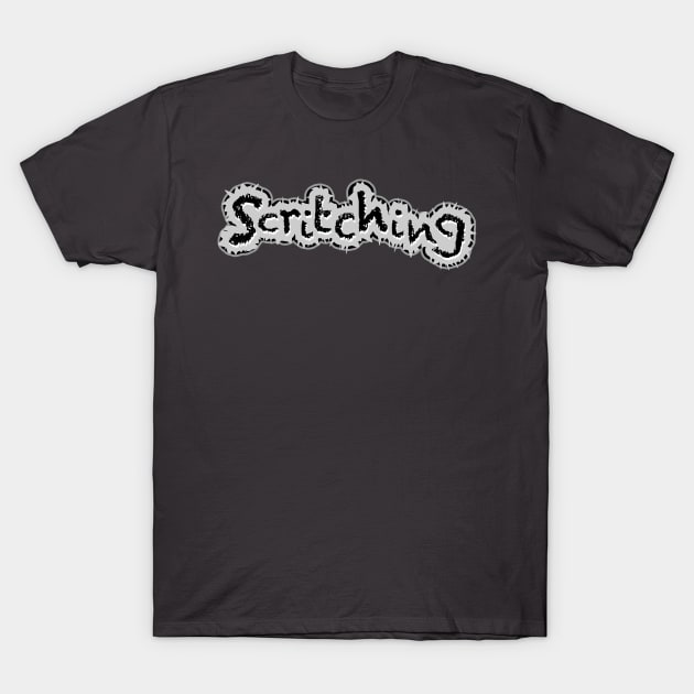 Scritching T-Shirt by Jokertoons